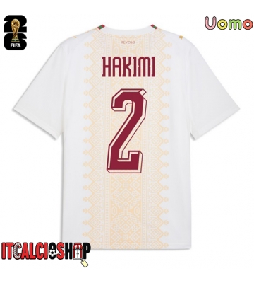 Marocco Achraf Hakimi #2 Seconda Maglia Mondiali 2026 Manica Corta